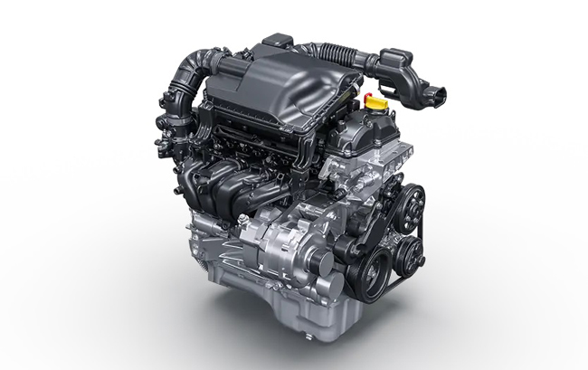 ▲スマートハイブリッドは1462cc直列4気筒DOHC16V直噴ガソリンエンジン（75.8kW[103.06ps]／136.8Nm）にISGによるモーターアシストを組み合わせる