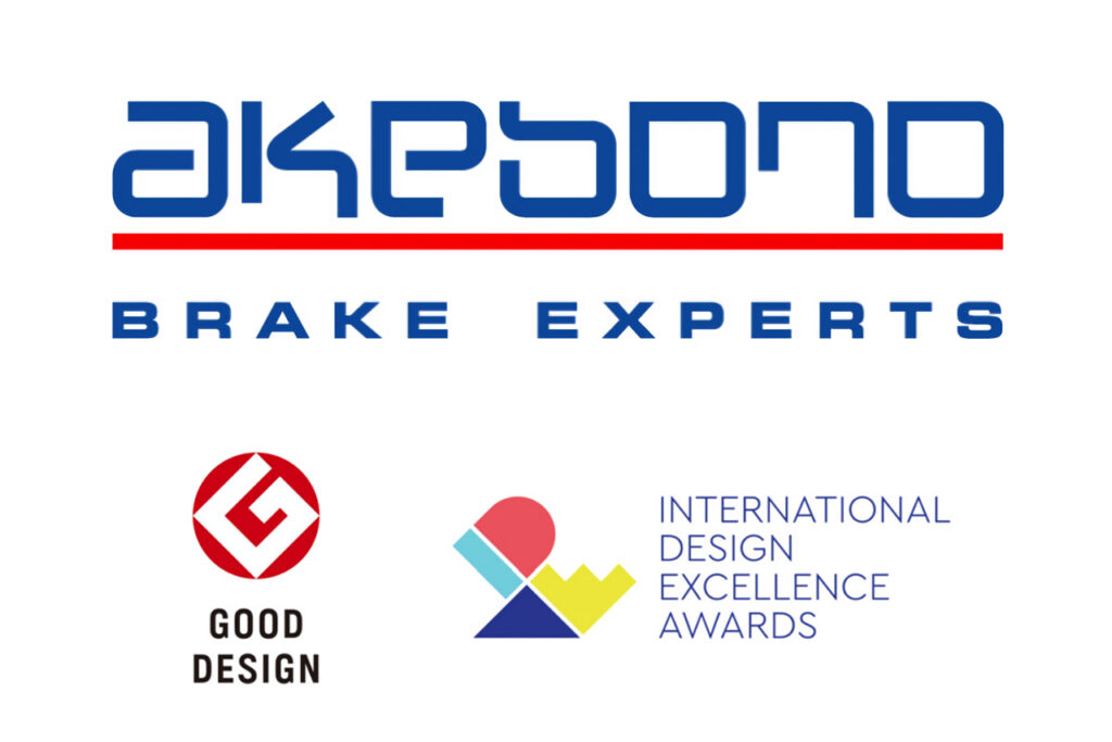 曙ブレーキとゴッドデザイン賞、International Design Excellence Awardsのロゴ画像