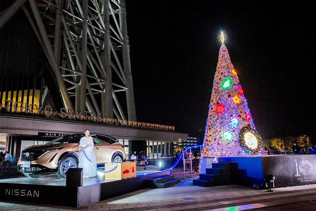 東京スカイツリータウン® ドリームクリスマス2022 ライティング点灯セレモニーの様子