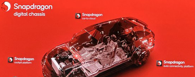 ▲SoCには総合的なモビリティソリューションを提供するQualcommのSnapdragon Digital Chassisを採用予定