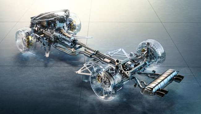 ▲M xDriveはインテリジェント4輪駆動システムの BMW xDriveとアクティブMディファレンシャルをベースとして、Mモデル専用に開発した制御システム「ドライビング・ダイナミクス・コントロール」によって制御される