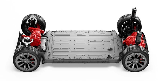 ▲テスラ・モデルX プラッド　価格：1666万9900円　パワートレインにトライモーターAWDを採用。航続距離はWLTPモードで543kmを実現