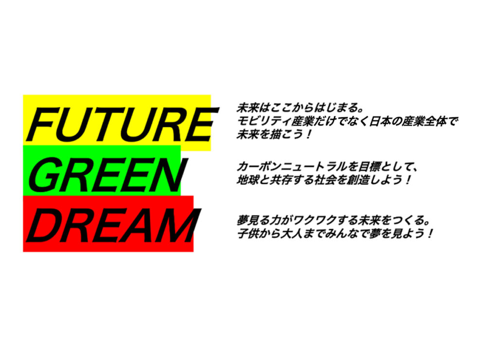 FUTURE,GREEN,DREAMのイメージロゴ