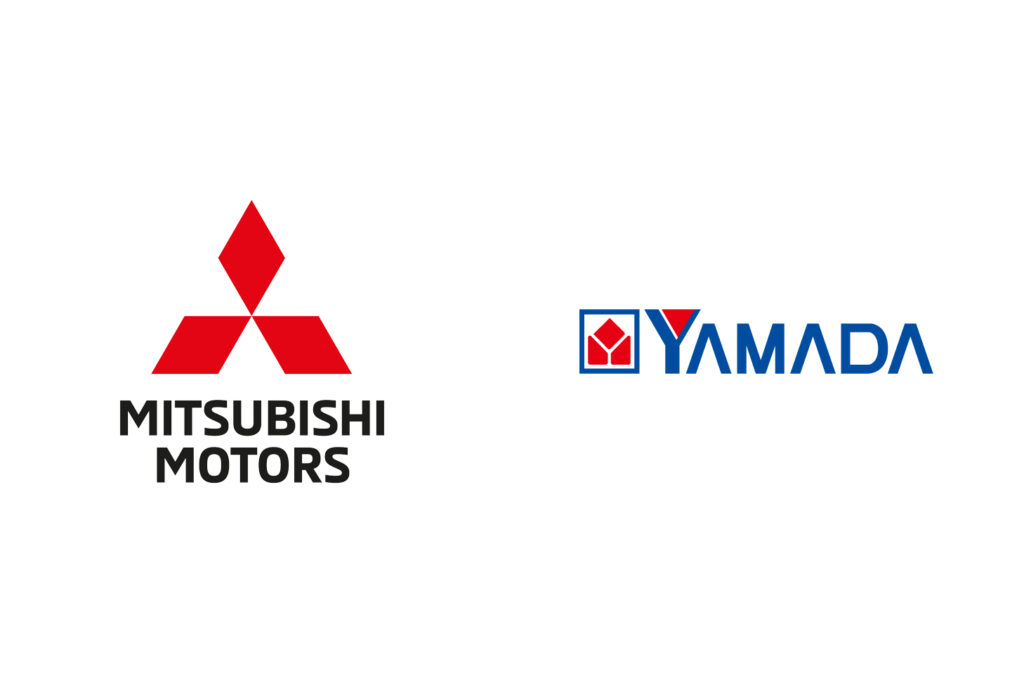 三菱とヤマダ電機のロゴ