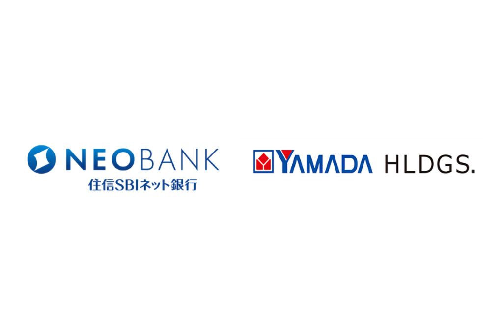 NEO BANK、住信SBIネット銀行、ヤマダホールディングスのロゴ