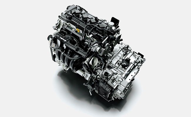 ▲ガソリンエンジンは“2.0Lダイナミックフォースエンジン”のM20A-FKS型1986cc直列4気筒DOHC・D-4Sエンジン（170ps／20.6kg・m）に換装する
