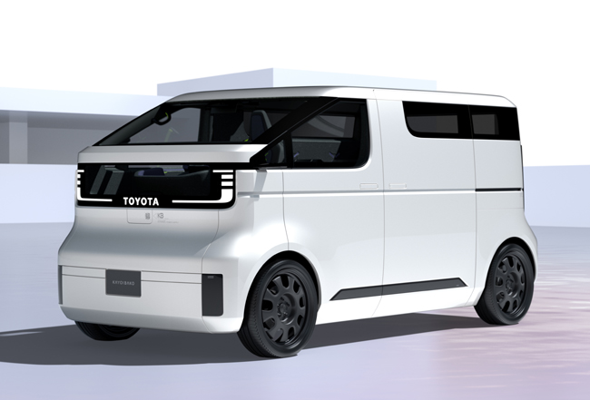 ▲トヨタがジャパンモビリティショー2023に出展するコンセプトカーの第2弾「KAYOIBAKO（カヨイバコ）」をデジタルモデルで発表