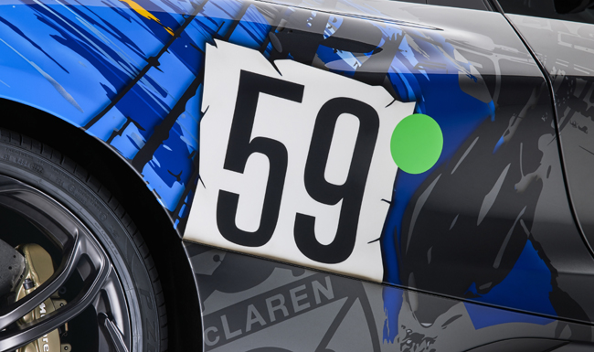 ▲「59」は1995年のル・マン24時間レースで勝利を飾ったヤニック・ダルマス／関谷正徳／JJ・レート選手組のマクラーレンF1 GTRのカーナンバーに由来