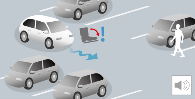 ▲ブレーキとアクセルを踏み間違えた際に加速を抑制する「急アクセル機能」などを配する先進の安全運転支援システム「Honda SENSING（ホンダセンシング）」を装備