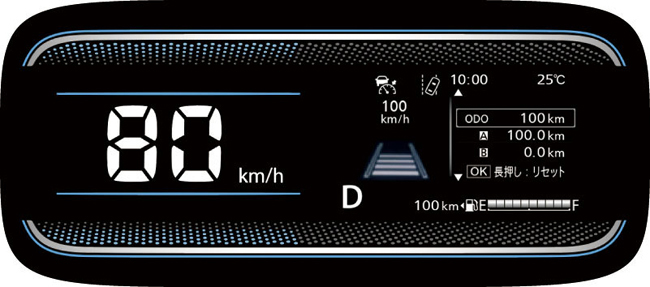 ▲スピードメーターをデジタル化するとともに、マルチインフォメーションディスプレイには4.2インチカラーTFT液晶を採用して視認性をアップ