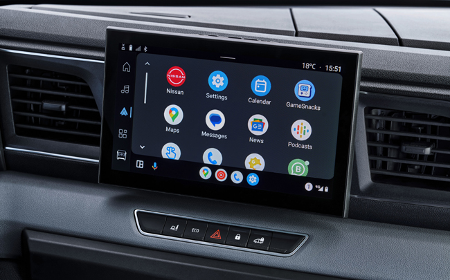 ▲Android／Apple CarPlayに対応した10インチのタッチスクリーンを備えるマルチメディアシステムを採用