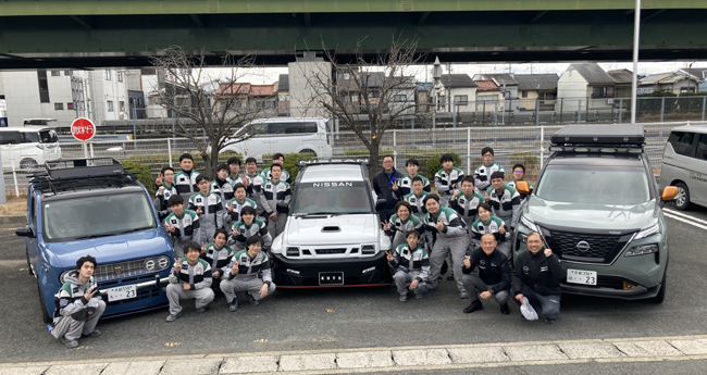 ▲日産が大阪オートメッセ2024で日産・自動車大学校の学生が企画・制作した3台のカスタマイズカーを出展すると予告