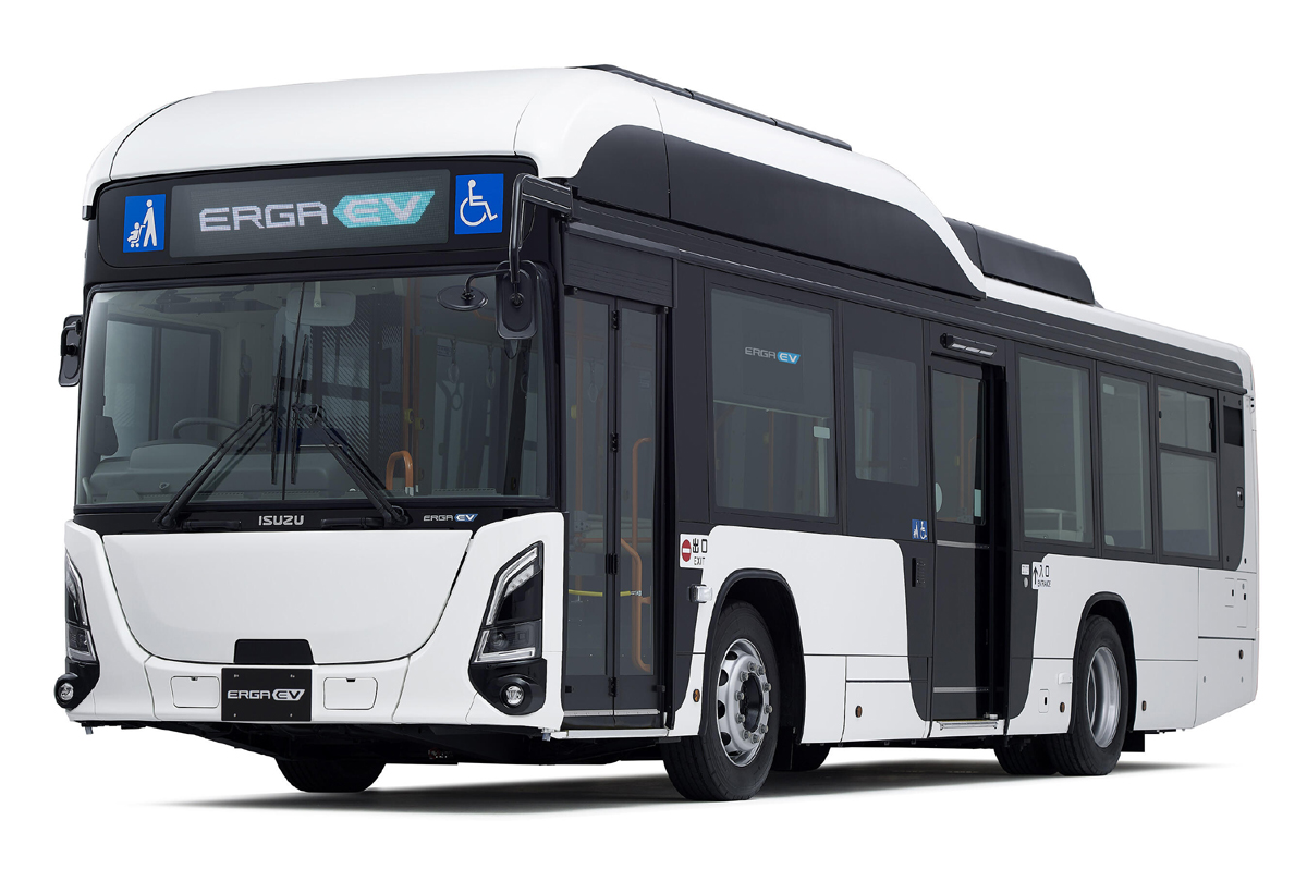 日本初のBEVフルフラット路線バスとなるいすゞ「エルガEV」が発売