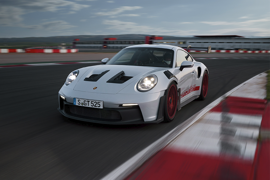 ポルシェGT3　ドリラジ(グリップタイヤ)　ボディ&シャーシ ミニッツRWDシリーズ ポルシェ 911 GT3 RS ホワイト レディ