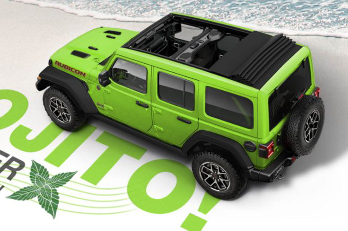 カクテルのモヒートからインスパイアを受けたジープ・ラングラー・アンリミテッド・ルビコンの限定モデルが日本上陸