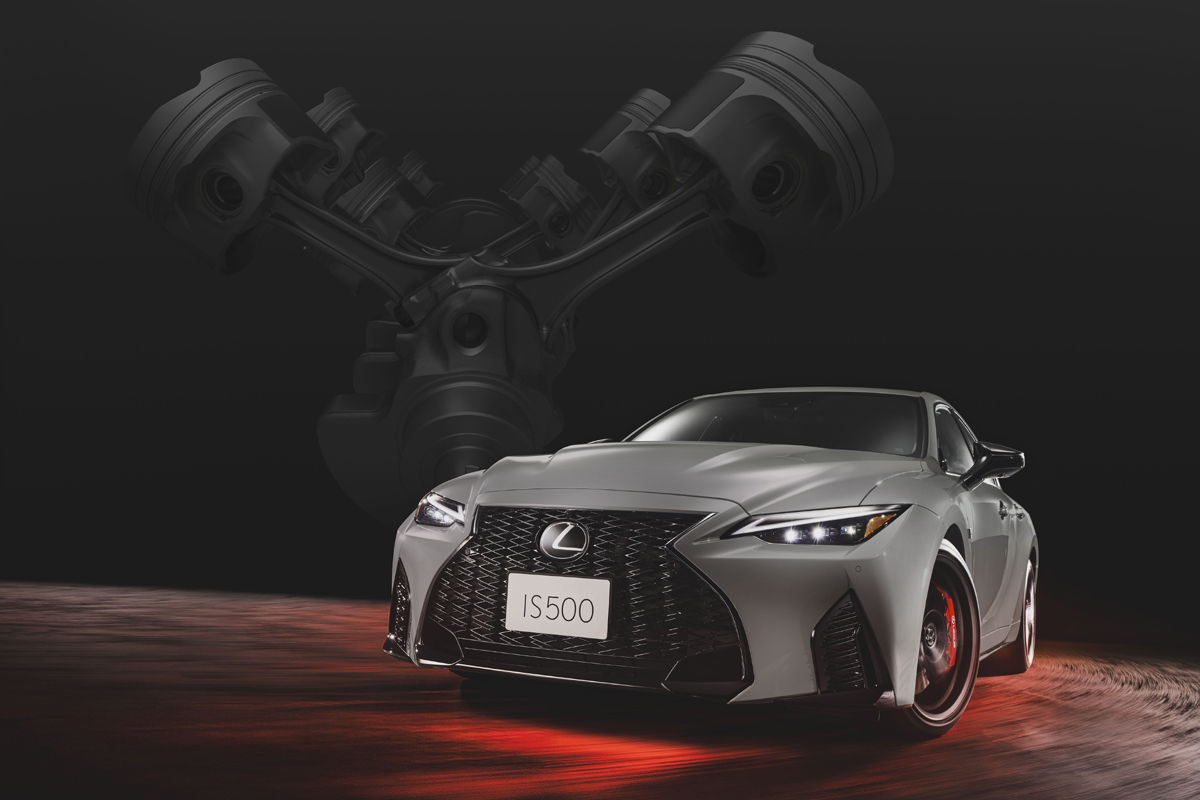 足回りの強化や内外装の特別なコーディネートを実施したレクサスIS500の特別仕様車「Climax Edition」が登場