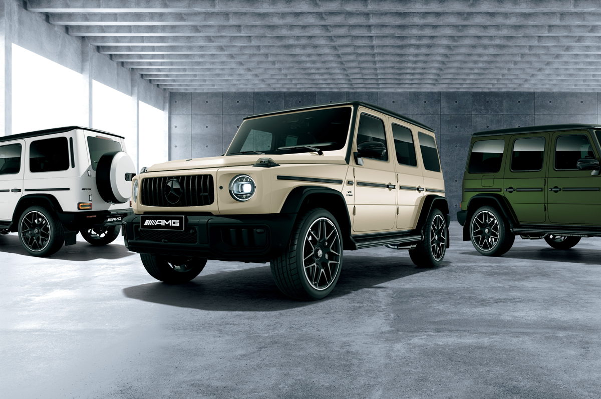 人気のマットペイントカラー4色にブラックのアクセントをきかせたメルセデスAMG G 63の限定モデルが日本上陸