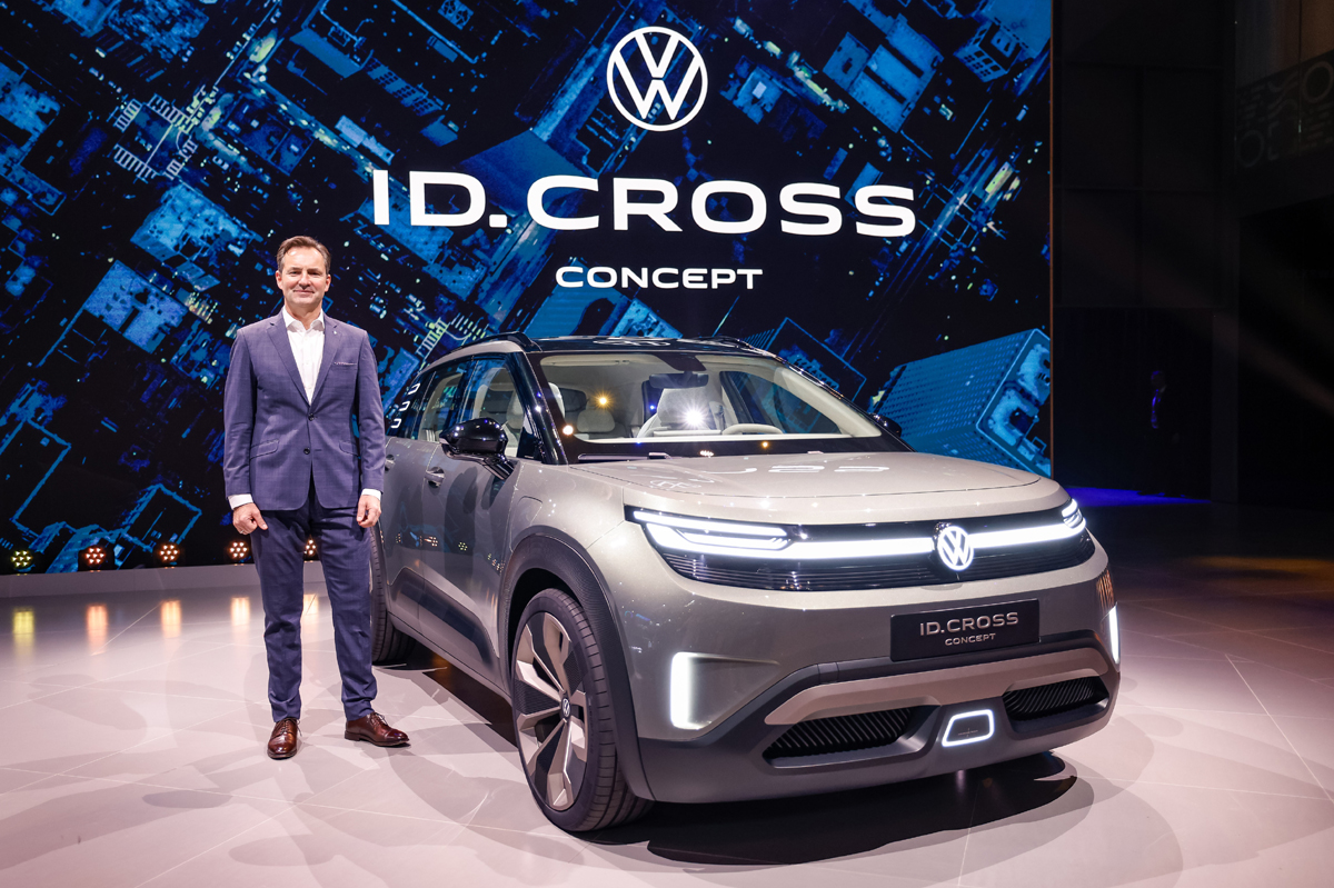 フォルクスワーゲンの次世代電動コンパクトSUVのコンセプトモデル「ID. CROSS Concept」が初公開