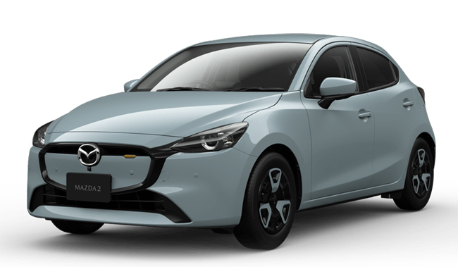 ▲マツダ2・15 BD i Selection Ⅱ インパネ・グロスライトブルー(2WD) 価格:6EC-AT 199万5400円 全長4080×全幅1695×全高1525mm ホイールベース2570mm 車重1090kg 乗車定員5名 WLTCモード燃費20.3km/リットル 写真のボディカラーはエアストリームブルーメタリック