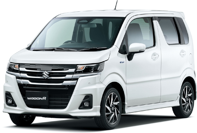 ▲スズキ・ワゴンR・ハイブリッドZX(2WD) 価格:170万9400円 全長3395×全幅1475×全高1650mm ホイールベース2460mm 車重810kg 乗車定員4名 WLTCモード燃費25.1km/リットル 写真のボディカラーはピュアホワイトパール