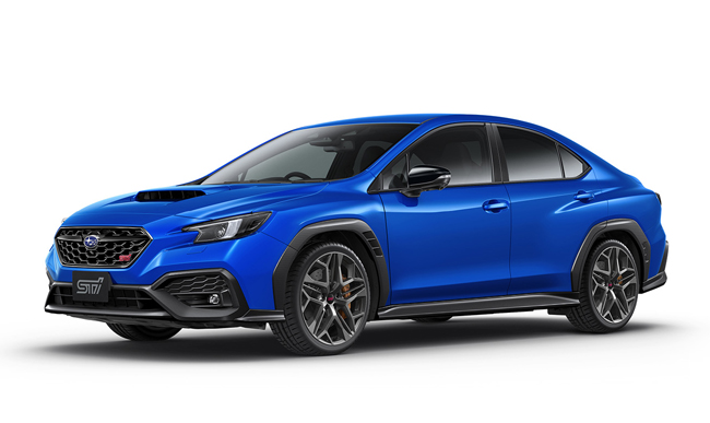 ▲SUBARU WRX STI Sport♯ 価格:610万5000円 全長4670×全幅1825×全高1465mm ホイールベース2675mm 車重1560kg 乗車定員5名 販売台数は600台限定