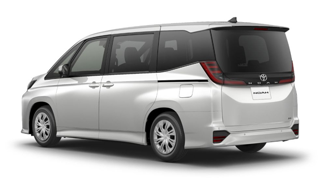 ▲トヨタ・ノア・ハイブリッドS-X 2WD 8名乗り 価格:326万1500円 全長4695×全幅1730×全高1895mm ホイールベース2850mm 車重1630㎏ WLTCモード燃費23.8km/リットル