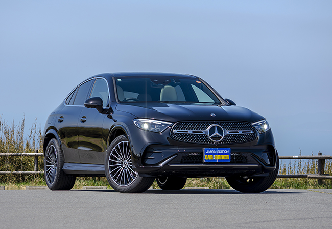 メルセデス・ベンツGLC 220d 4マチック・クーペ・コア/価格:9SATC 877万円。コアは装備の見直しでメルセデス本来の魅力を際立たせた販売主力グレード。220dは2リッター直4ターボ(197ps/440Nm)とISG(モーター 17ps/205Nm)の48VマイルドHV