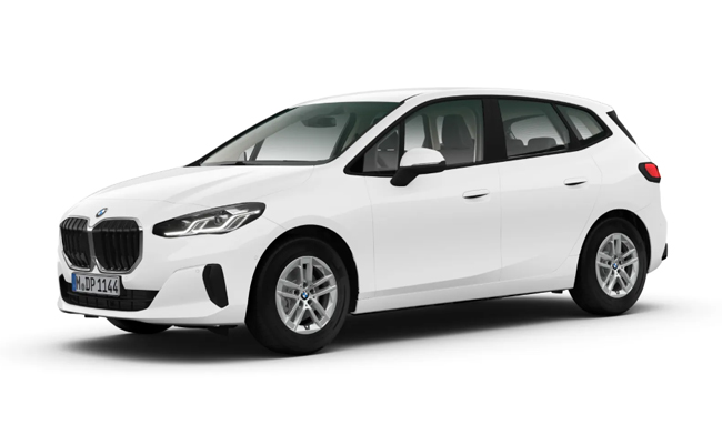 ▲BMW 220iアクティブツアラー original 価格:498万円 全長4385×全幅1825×全高1580mm ホイールベース2670mm 車重1550kg 乗車定員5名 WLTCモード燃費16.7km/リットル 写真のボディカラーはアルピンホワイト