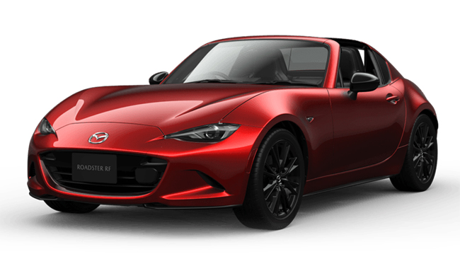 ▲マツダ・ロードスターRF RS 価格:6MT436万7000円 全長3915×全幅1735×全高1245mm ホイールベース2310mm 車重1130kg 乗車定員2名 WLTCモード燃費15.9km/リットル 写真のボディカラーはソウルレッドクリスタルメタリック
