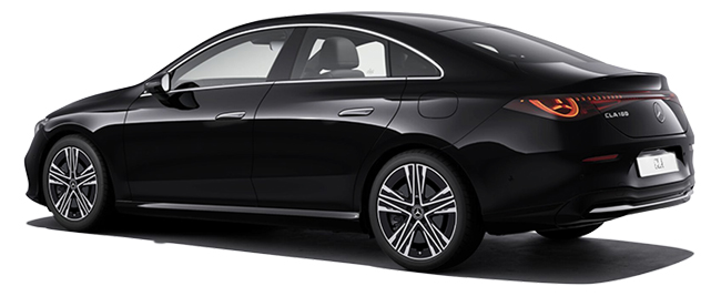 ▲メルセデス・ベンツCLA180 価格:598万円 全長4725×全幅1835×全高1470mm ホイールベース2790mm 車重1650㎏ 乗車定員5名 WLTCモード燃費20.3km/リットル 写真のボディカラーはコスモスブラック