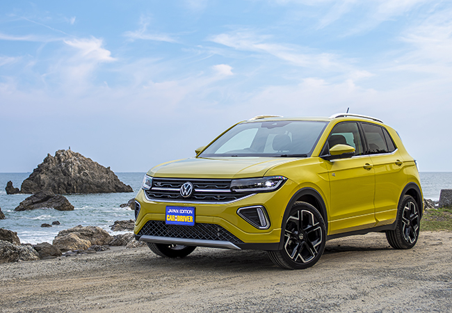 VW T-Cross TSI Rライン/価格:7DCT 403万4000円。T-CrossはVWのエントリーSUV。アクティブ/スタイル/Rラインの3グレード構成。全車が1ℓ直3ターボ(116㎰/200Nm)搭載。駆動方式はFF