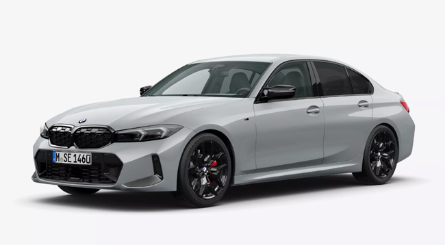 ▲BMW M340i xDriveブラック・パッケージ 価格:1032万円 生産予定台数:150台 ボディカラーは写真上よりアルピンホワイト(メタリック)、ブラックサファイア(メタリック)、Mブルックリングレー(メタリック)という3色を設定