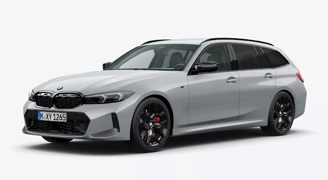 ▲BMW M340i xDriveツーリング ブラック・パッケージ 価格:1067万円 生産予定台数:100台 ボディカラーは写真上よりアルピンホワイト(メタリック)、ブラックサファイア(メタリック)、Mブルックリングレー(メタリック)という3色を用意